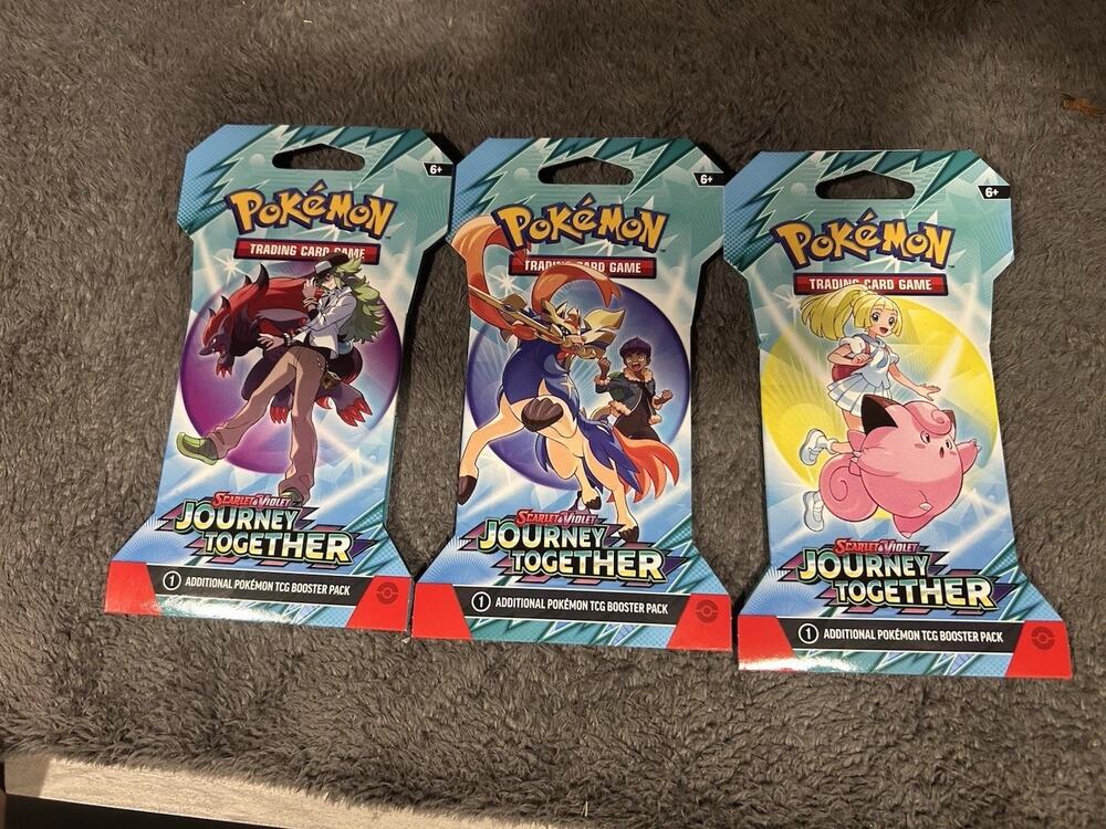 Pokemon Scarlet & Violet Journey Together Factory Sealed Lot Of 3